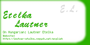 etelka lautner business card